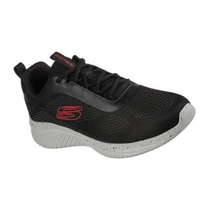 Zapatillas Deportivos Skechers Ultra Flex 3.0 Hombre Negras Rojas | T2653_AR