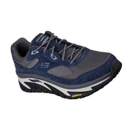 Zapatillas Para Caminar Skechers Arch Fit Carretera Walker Hombre Azul Marino Gris | 6062W_AR