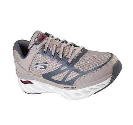 Zapatillas Para Caminar Skechers Arch Fit Glide-Step Hombre Gris Marrones Burdeos | 6525Q_AR