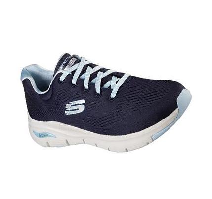 Zapatillas Para Caminar Skechers Arch Fit - Big Appeal Mujer Azul Marino Azules Claro | A1980_AR