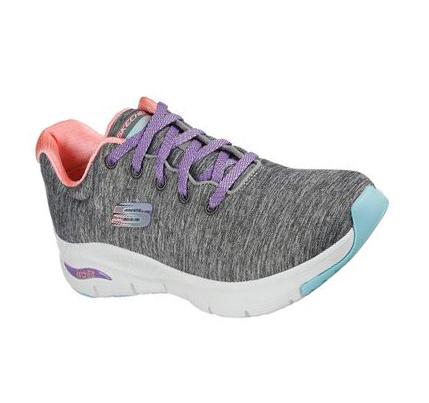 Zapatillas Para Caminar Skechers Arch Fit - Pillow Walker Mujer Gris Multicolor | A5T3D_AR