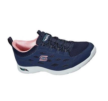 Zapatillas Para Caminar Skechers Arch Fit Refine Mujer Azul Marino Coral | AAA9P_AR