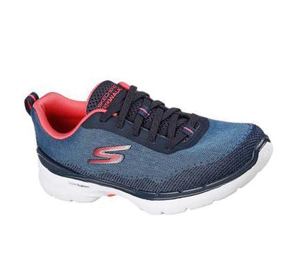 Zapatillas Para Caminar Skechers GO WALK 6 - Spring Horizon Mujer Azul Marino Coral | 5698W_AR