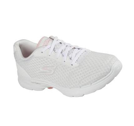 Zapatillas Para Caminar Skechers GO WALK 6 - Iconic Vision Mujer Blancas Rosas | 56A8L_AR