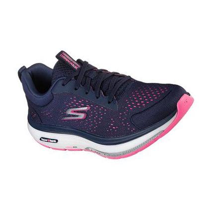 Zapatillas Para Caminar Skechers GO WALK Workout Walker - Outpace Mujer Azul Marino Rosas | A6T3G_AR