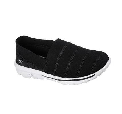 Zapatillas Para Caminar Skechers GO WALK Classic - Gracious Joy Mujer Negras Blancas | I663Q_AR