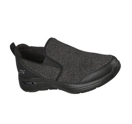 Zapatillas Para Caminar Skechers GO WALK Arch Fit - Goodman Hombre Negras | TT62L_AR