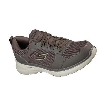 Zapatillas Para Caminar Skechers GOwalk 6 - Compete Hombre Kaki | 508TD_AR