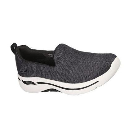 Zapatillas Para Caminar Skechers GOwalk Arch Fit - Unlimited Time Mujer Negras Blancas | 52TAB_AR