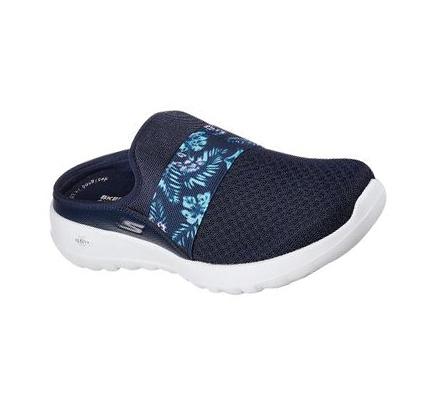 Zapatillas Para Caminar Skechers GOwalk Joy - Tropical Oasis Mujer Azul Marino | 5838L_AR