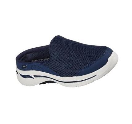 Zapatillas Para Caminar Skechers GOwalk Arch Fit - Seven Seas Mujer Azul Marino Blancas | 5A88K_AR