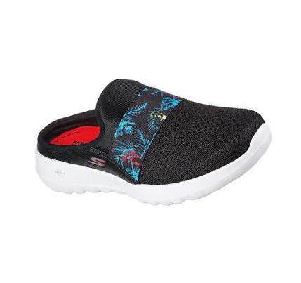 Zapatillas Para Caminar Skechers GOwalk Joy - Tropical Oasis Mujer Negras Rojas | 5T88C_AR