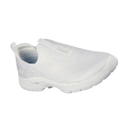 Zapatillas Para Caminar Skechers GOwalk 6 - Glimmering Mujer Blancas | 6398K_AR