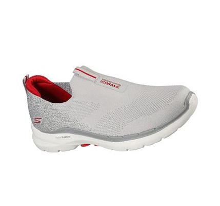 Zapatillas Para Caminar Skechers GOwalk 6 Hombre Gris Rojas | 8012W_AR