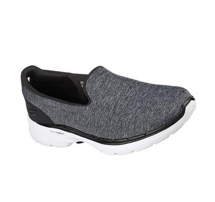 Zapatillas Para Caminar Skechers GOwalk 6 - Grand Horizon Mujer Negras Blancas | T39T8_AR