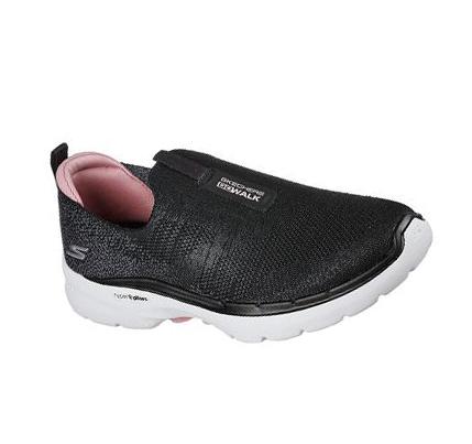 Zapatillas Para Caminar Skechers GOwalk 6 - Glimmering Mujer Negras Rosas | T3T2L_AR