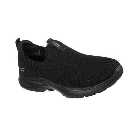 Zapatillas Para Caminar Skechers GOwalk 6 - Ocean Crystal Mujer Negras | TA19X_AR