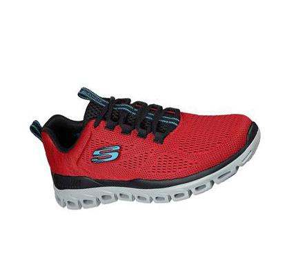 Zapatillas Para Caminar Skechers Glide-Step - Fasten Up Hombre Rojas Negras | 52120_AR