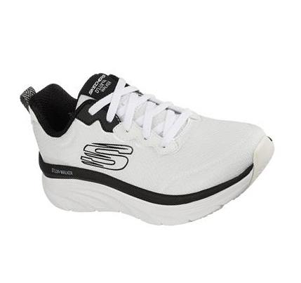 Zapatillas Para Caminar Skechers Relaxed Fit: D'Lux Walker - Be Easy Mujer Blancas Negras | 32A8A_AR