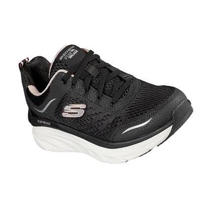 Zapatillas Para Caminar Skechers Relaxed Fit: D'Lux Walker - Infinite Motion Mujer Negras Rosas | 3AA8C_AR