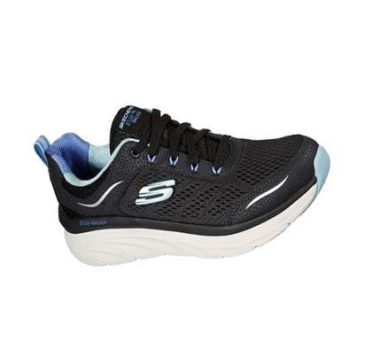 Zapatillas Para Caminar Skechers Relaxed Fit: D'Lux Walker - Infinite Motion Mujer Negras Azules Claro | 689AW_AR