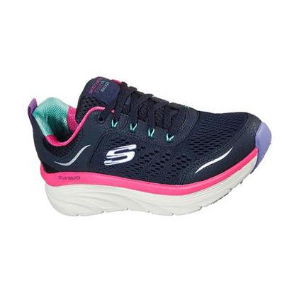 Zapatillas Para Caminar Skechers Relaxed Fit: D'Lux Walker - Infinite Motion Mujer Azul Marino Multicolor | 6919P_AR