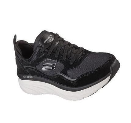 Zapatillas Para Caminar Skechers Relaxed Fit: D'Lux Walker - New Moment Mujer Negras Blancas | 6922L_AR