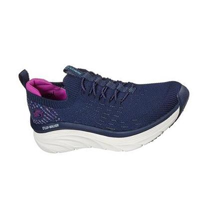 Zapatillas Para Caminar Skechers Relaxed Fit: D'Lux Walker - Star Stunner Mujer Azul Marino Moradas | 6959D_AR