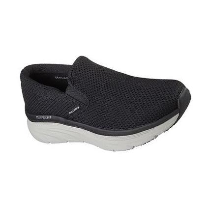 Zapatillas Para Caminar Skechers Relaxed Fit: D'Lux Walker - Murlino Hombre Negras Blancas | A3818_AR