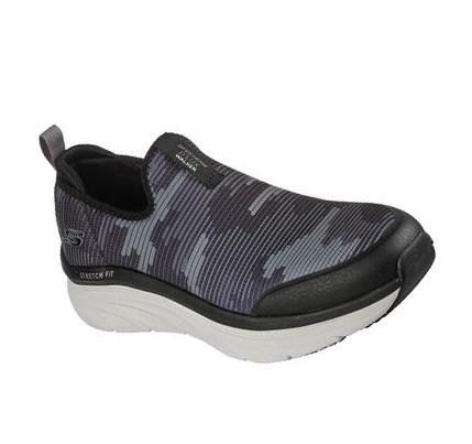 Zapatillas Para Caminar Skechers Relaxed Fit: D'Lux Walker - Boundless Hombre Negras Blancas | T61AB_AR