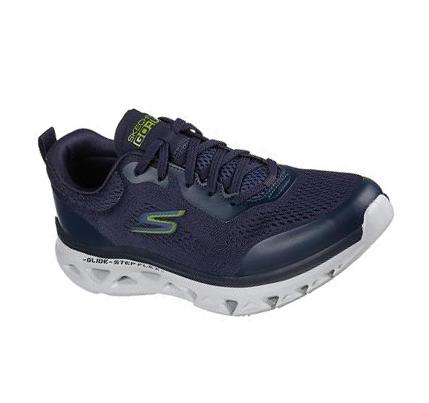 Zapatillas Running Skechers GO RUN Glide-Step Flex Hombre Azul Marino Verde Claro | 656A0_AR