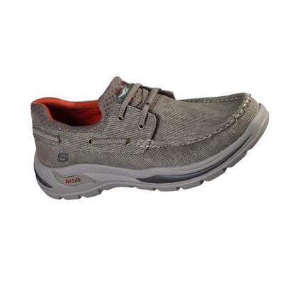 Zapatillas Sin Cordones Skechers Arch Fit Motley - Oven Hombre Marrones | A15TQ_AR