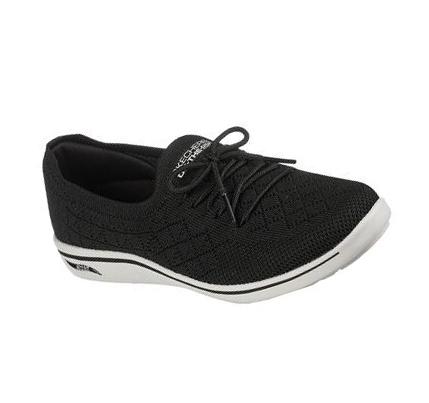 Zapatillas Sin Cordones Skechers Arch Fit Uplift - Perfect Dreams Mujer Negras Blancas | A288A_AR