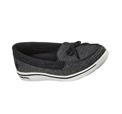 Zapatillas Sin Cordones Skechers Arch Fit Uplift - Marine Mujer Negras Blancas | A62AB_AR