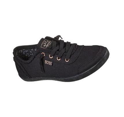 Zapatillas Sin Cordones Skechers BOBS B Cute Mujer Negras | ATA9E_AR