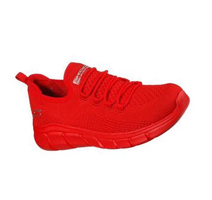 Zapatillas Sin Cordones Skechers BOBS Deporte B Flex - Color Connect Mujer Rojas | 66225_AR