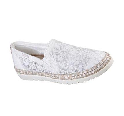 Zapatillas Sin Cordones Skechers BOBS Flexpadrille 3.0 - Summer Siesta Mujer Blancas | 30210_AR