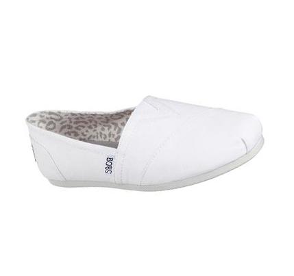 Zapatillas Sin Cordones Skechers BOBS Plush - Peace and Love Mujer Blancas | 31990_AR