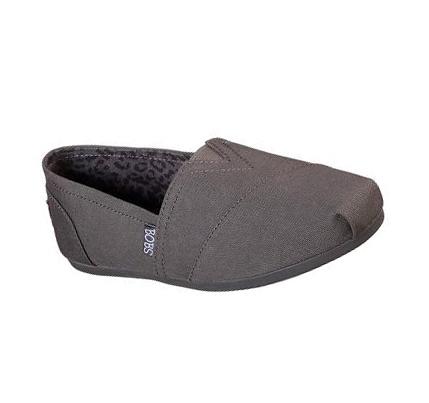 Zapatillas Sin Cordones Skechers BOBS Plush - Peace and Love Mujer Gris Oscuro | 31A9P_AR