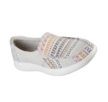 Zapatillas Sin Cordones Skechers BOBS Skipper - Beach Crush Mujer Beige Multicolor | 660AA_AR