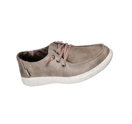 Zapatillas Sin Cordones Skechers BOBS Skipper - Sandbar Social Mujer Gris Marrones | 6A5AL_AR