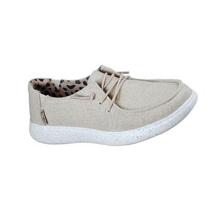 Zapatillas Sin Cordones Skechers BOBS Skipper - Sneak A Cat Mujer Beige | I138R_AR