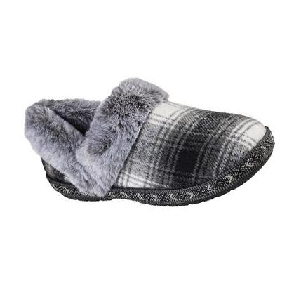 Zapatillas Sin Cordones Skechers BOBS Too Cozy - Plaid Party Mujer Negras | 39T90_AR