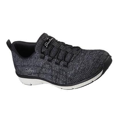 Zapatillas Sin Cordones Skechers Be-Cool - Mood Boost Mujer Negras Blancas | A8A60_AR