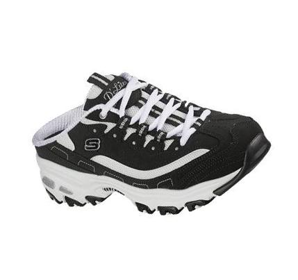 Zapatillas Sin Cordones Skechers D'Lites - Full Bliss Mujer Negras Blancas | A388R_AR