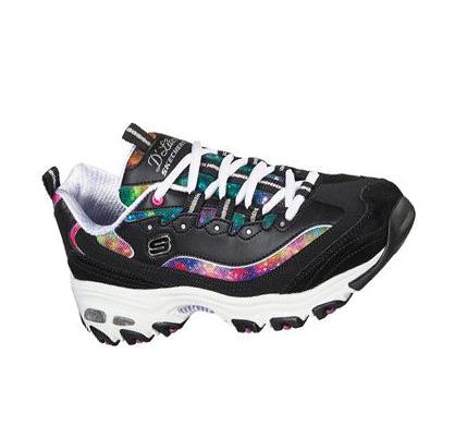 Zapatillas Sin Cordones Skechers D'Lites - Galaxy Fantasy Mujer Negras Multicolor | A923X_AR