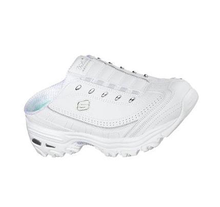 Zapatillas Sin Cordones Skechers D'lites - Bright Sky Mujer Blancas Plateadas | 332AB_AR