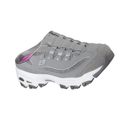 Zapatillas Sin Cordones Skechers D'lites - Resilient Mujer Gris Blancas | 61TA0_AR