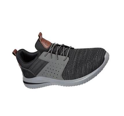 Zapatillas Sin Cordones Skechers Delson 3.0 - Cicada Hombre Negras Gris | T3T5D_AR