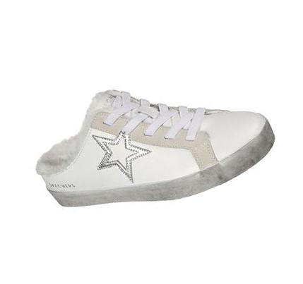 Zapatillas Sin Cordones Skechers Diamond Starz - Wear-Ever Mujer Blancas | A60AK_AR